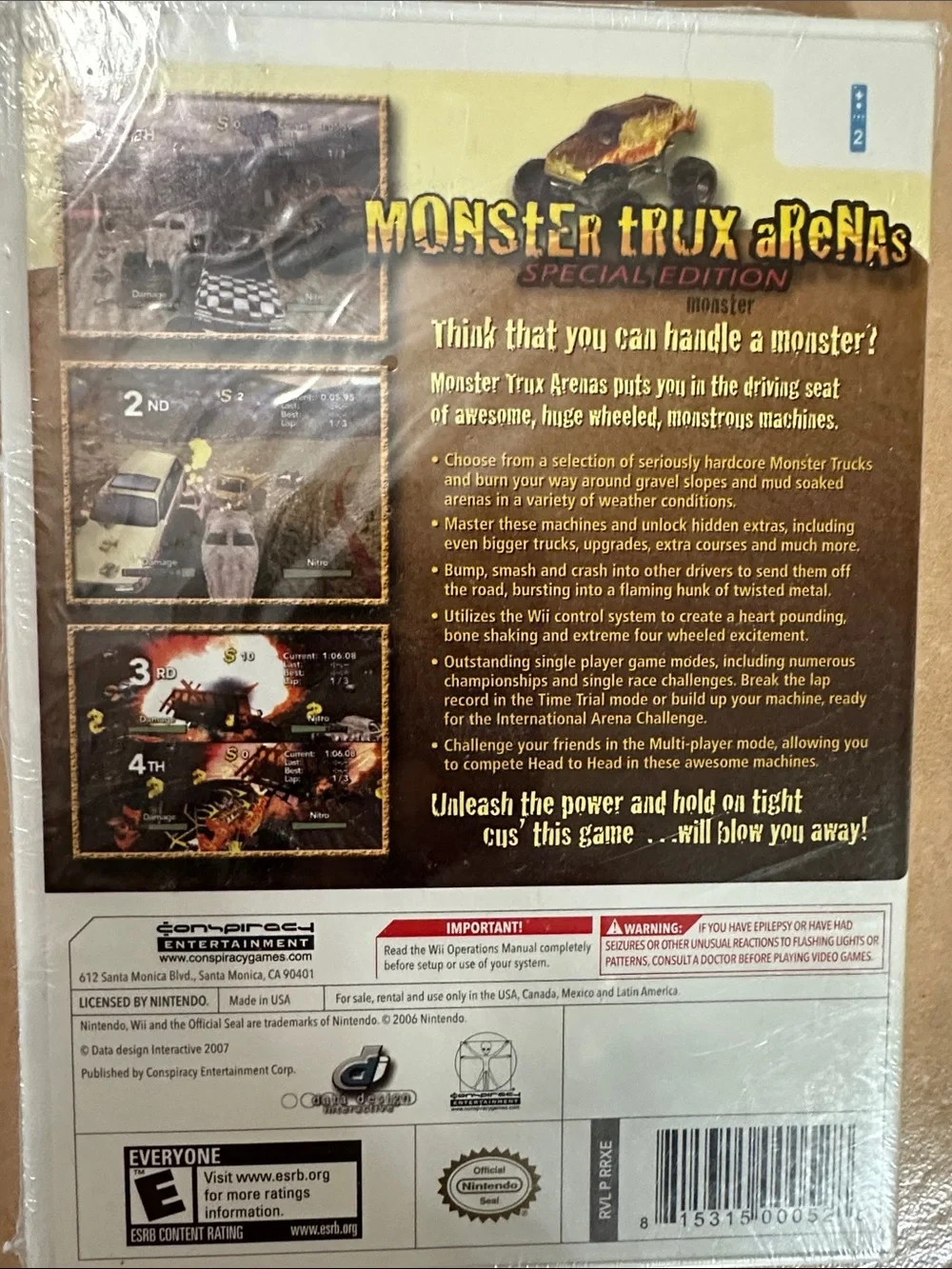 Wii Monster Truck Arenas: Special Edition - Yellow/Red